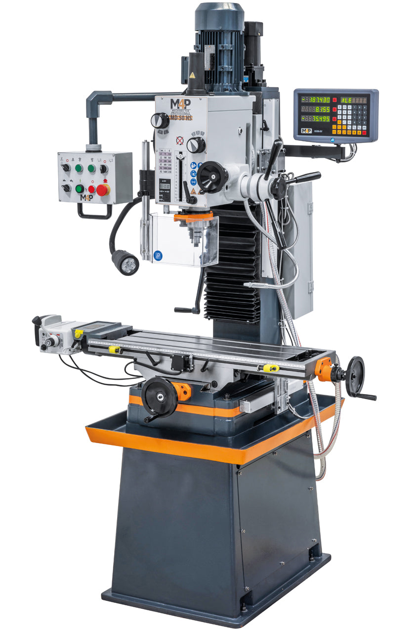 Bohr- und Fräsmaschine inkl. Guss-Untergestell MD 50 HS