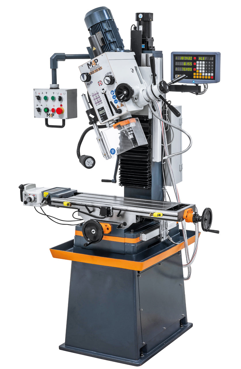 Bohr- und Fräsmaschine inkl. Guss-Untergestell MD 50 HS
