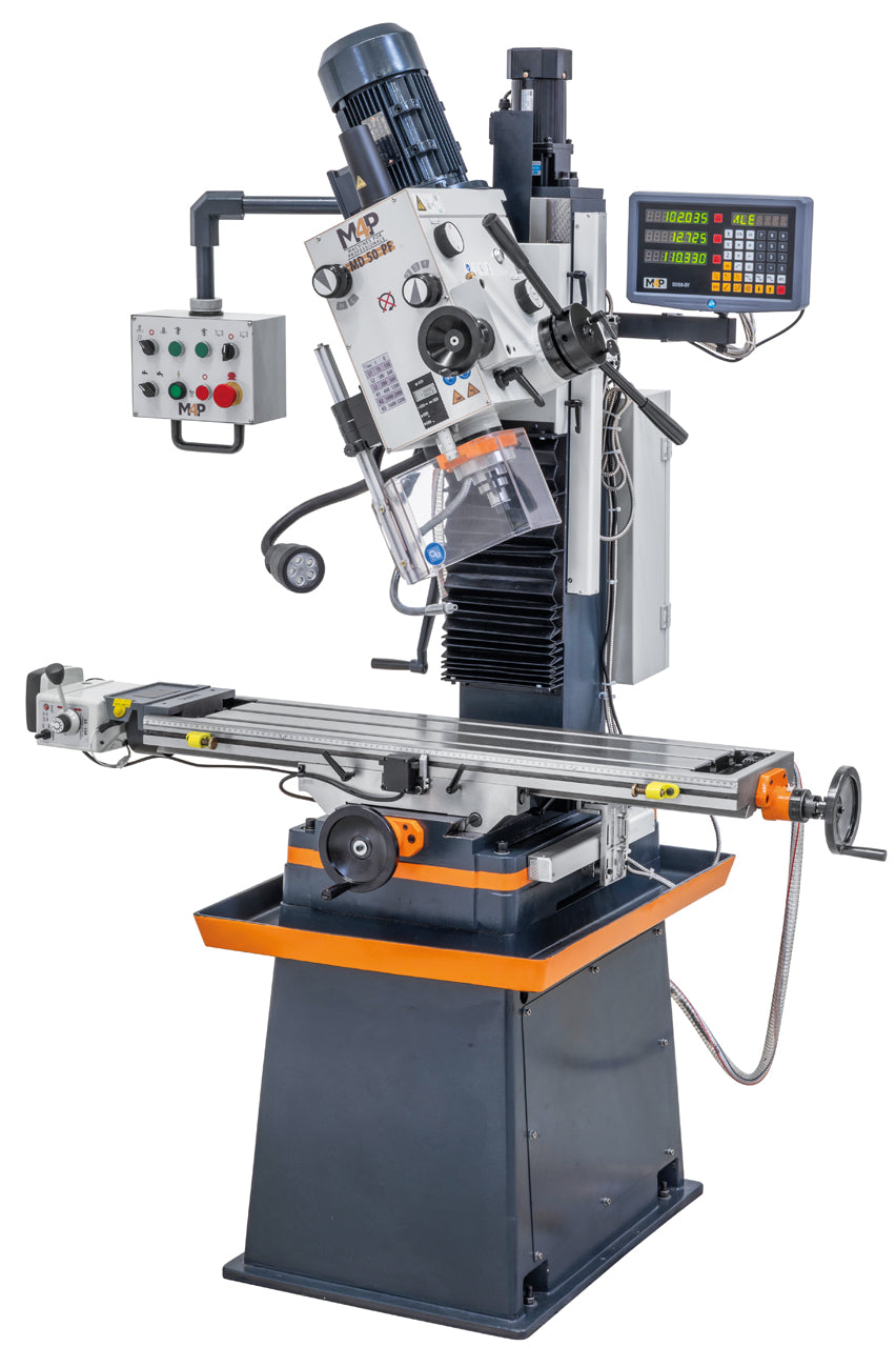 Bohr- und Fräsmaschine inkl. Guss-Untergestell MD 50 PF